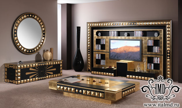 Итальянская мебель для ТВ из коллекции PIRAMID фабрики VISMARA DESIGN