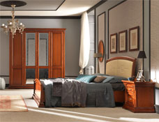 Итальянская односпальная кровать Palazzo Ducale Ciliegio фабрики Prama купить в Москве