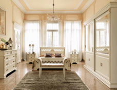 Итальянская спальня Puccini Bianco фабрики Saoncella купить в Москве
